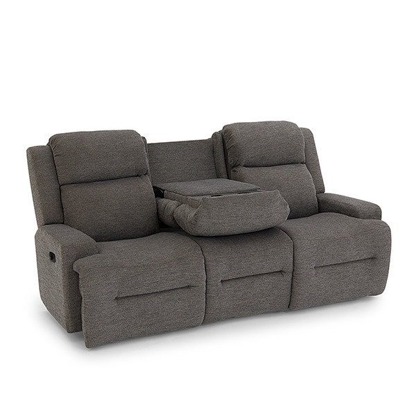 Space Saver Sofa With Table, 20403d Charcoal, O'niel - Louis Mohana ...